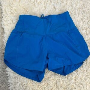 lululemon athletica Bright Blue High-Rise Athletic Shorts